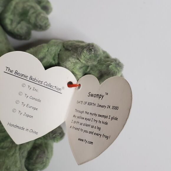 Beanie Babies All With Tags Lot Of 4 Swampy, Chickie, Prickles, Scoop - Picture 7 of 10